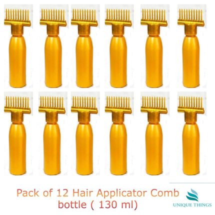 Multipurpose Hair Comb Applicator Bottle 130ml Hair Oil Applicator Comb Bottle Root Comb Applicator / Shampoo Hair Comb Bottle Empty / Hair Coloring Dye Comb