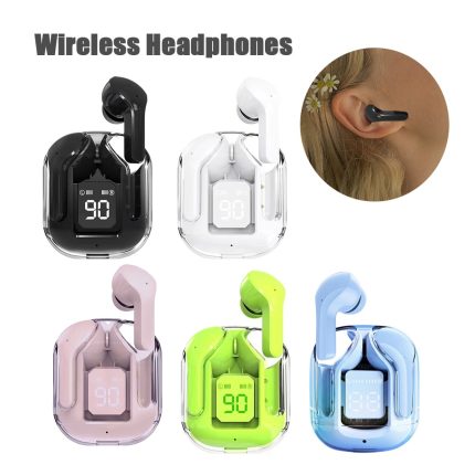 Air 31 Buds TWS Bluetooth 5.3 ENC Smart Touch Control Stereo HiFi Noise Reduction Lightweight & Portable In Ear Earbuds with Microphone Deep Bass Stereo Music TWS Air 31 Wireless Transparent Earphones